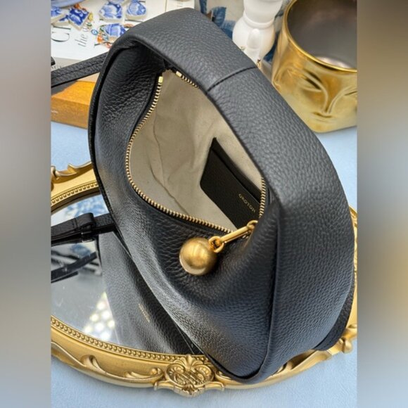 🆕 OROTON 🧿 NWT Clara Mini Convertible Crossbody Bag, Black Leather - Picture 13 of 16